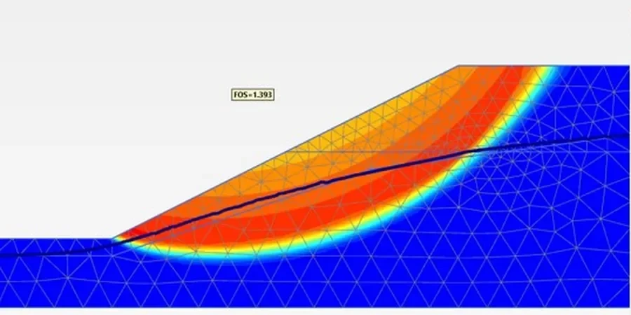 Illustrative image of Slope failure analysis in Birmingham Alabama